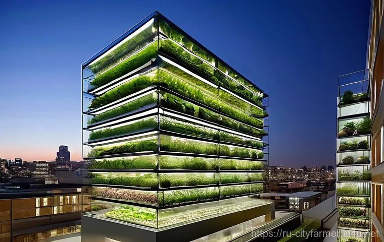 도시농업에서 농업 로봇의 활용 - **Robotic Precision: Automated Cultivation in a High-Tech Indoor Farm**
    An interior view of a fu...